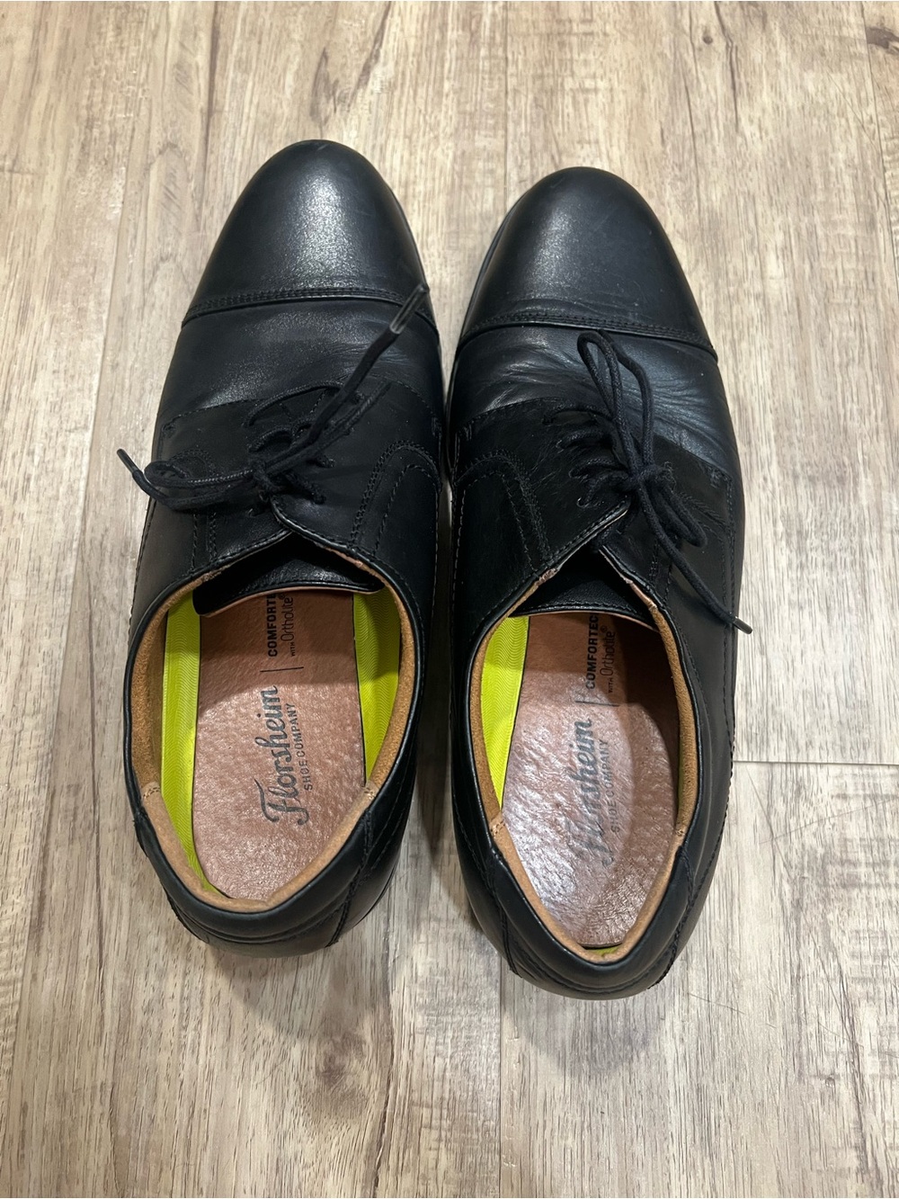 Florsheim Men’s Black Leather Cap Toe Oxford Dress Shoes Size 12D